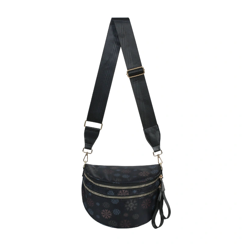 linear-gradient(125deg,
  #b4608c 0 25%,     /* fuchsia à gauche */
  #000000 25% 75%,   /* noir dominant au centre */
  #6bb7d6 75% 100%   /* bleu clair à droite */
);