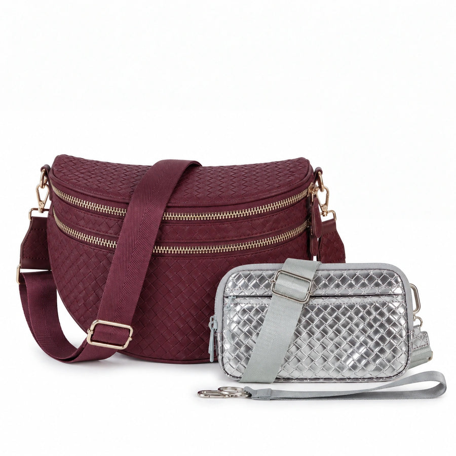 The Woven Leather Duo — the Wallet Comes FREE