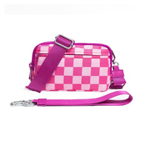 Checkered Hot Pink
