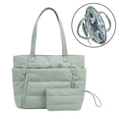 Cloudy Plus – The Organized Puffer Tote Bag
