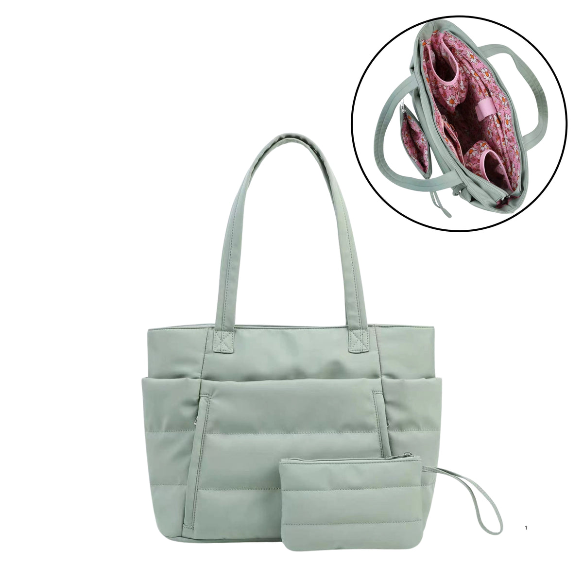 Cloudy Plus – The Organized Puffer Tote Bag