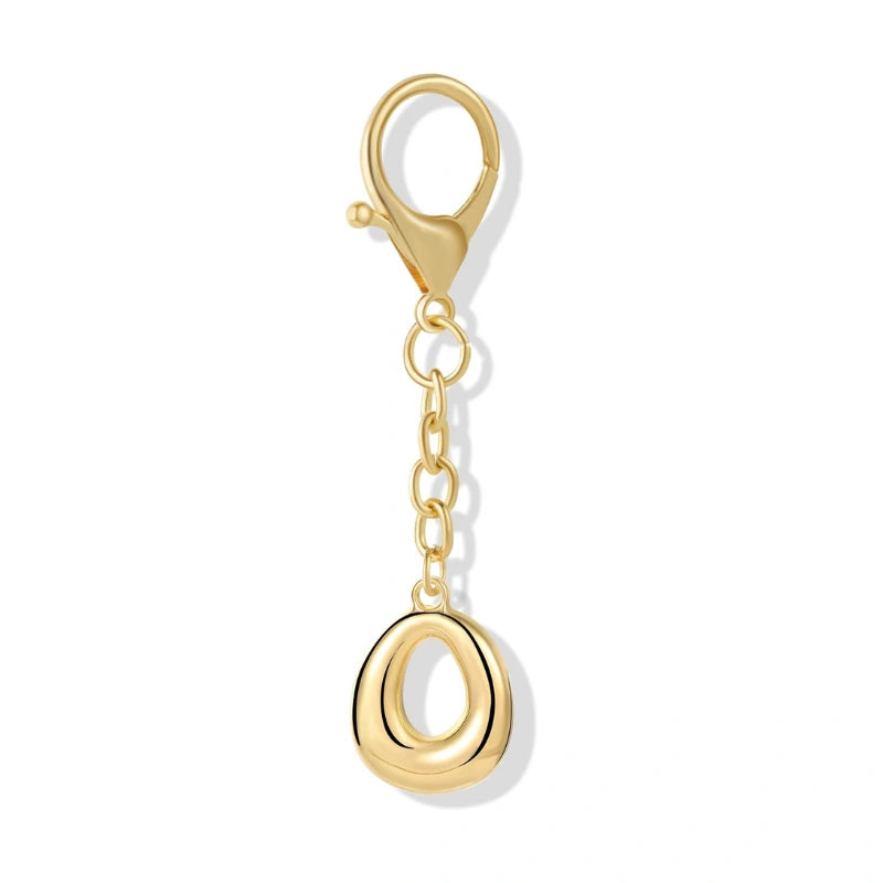 Bubble Initial Letter - Bag Charm