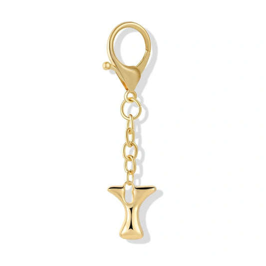 Bubble Initial Letter - Bag Charm