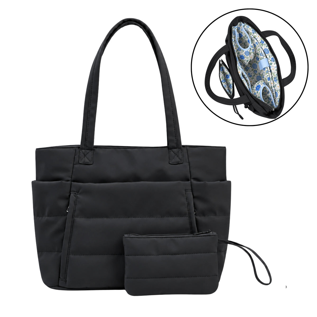 Cloudy Plus – The Organized Puffer Tote Bag