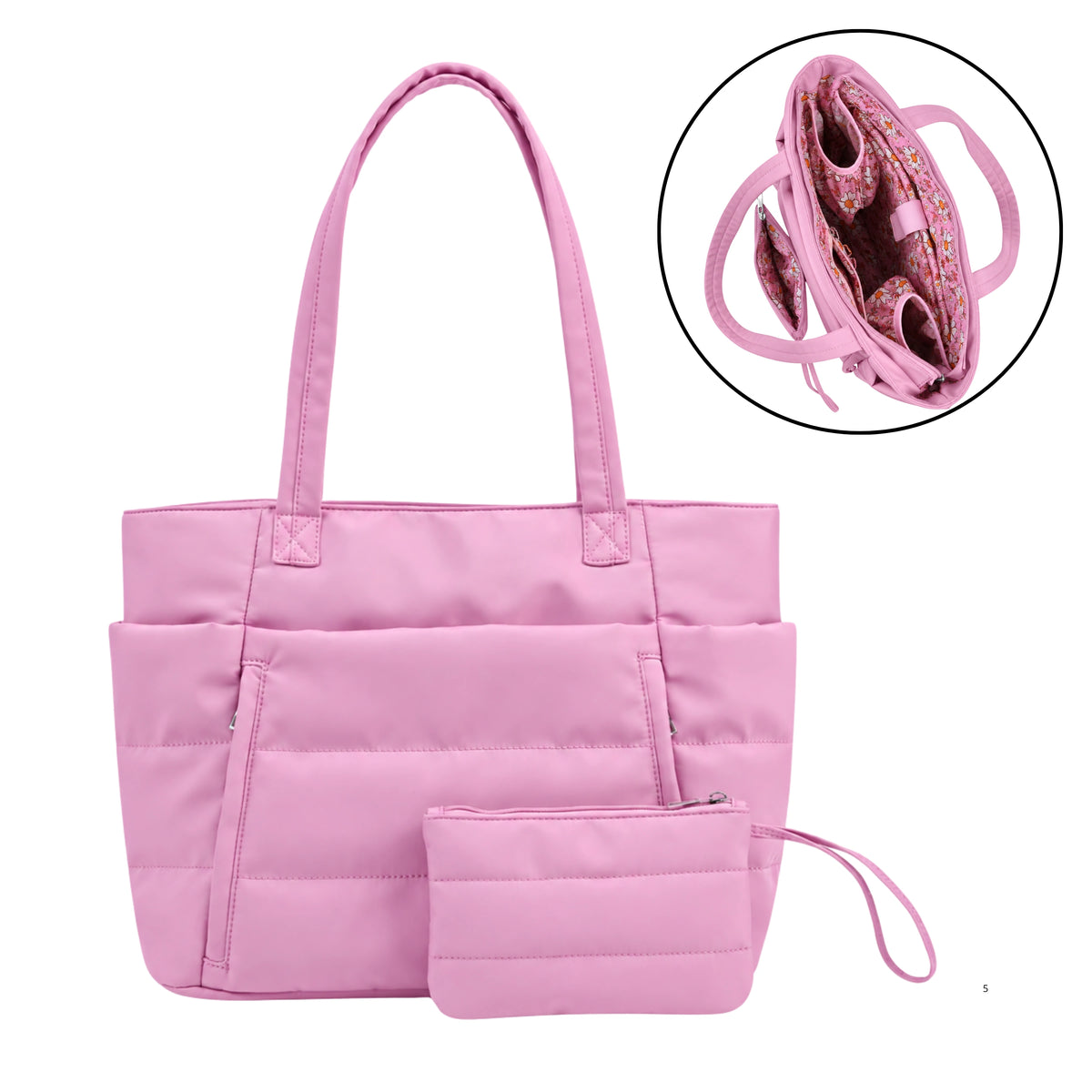 Cloudy Plus – The Organized Puffer Tote Bag