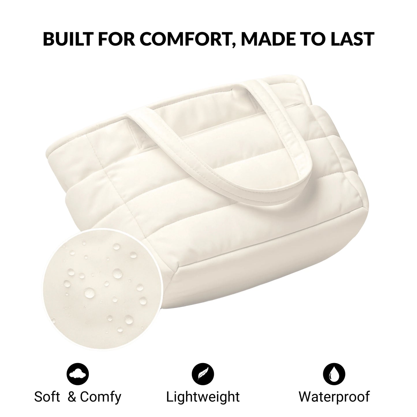 Cloudy - Puffer Tote Bag