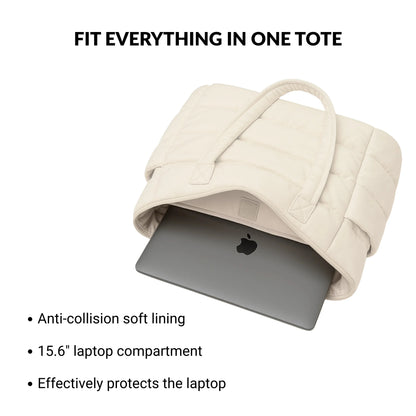 Cloudy - Puffer Tote Bag