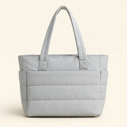 Cloudy - The Roomy Puffy Tote Bag (Fall Edition)