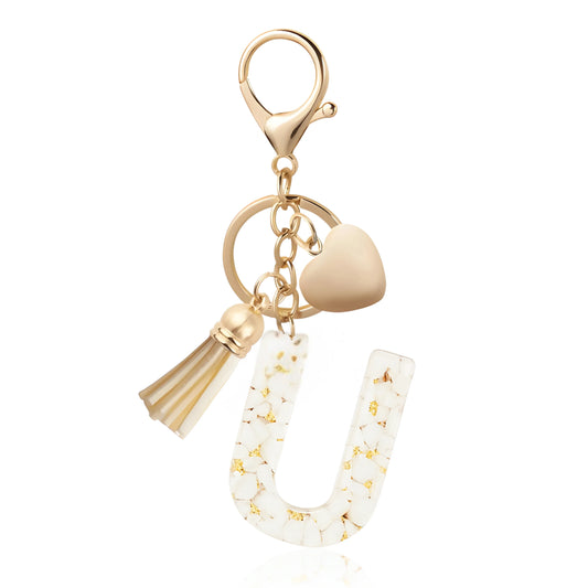 Golden Initial - Bag Charm