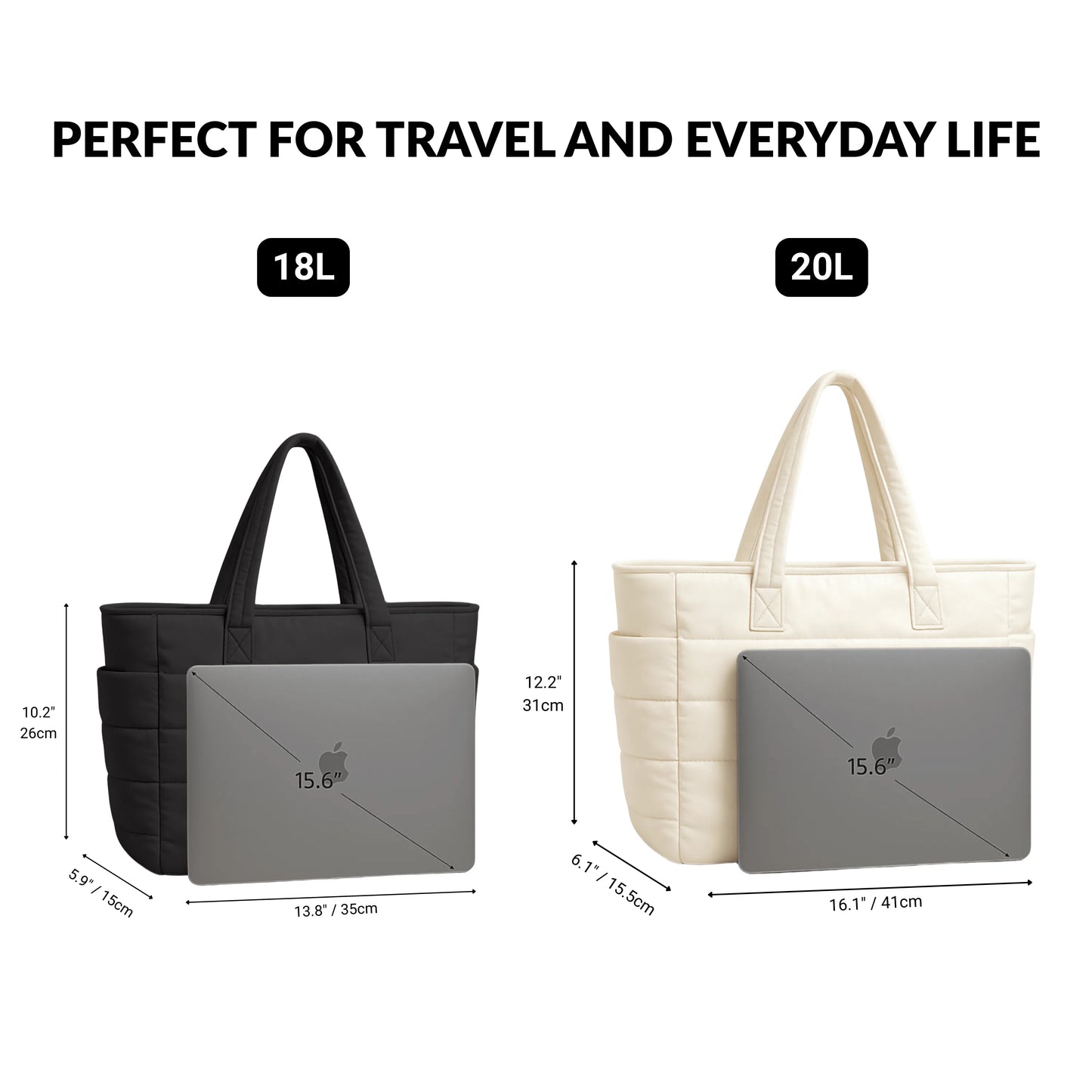 Cloudy - Puffer Tote Bag