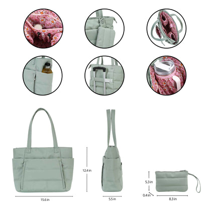Cloudy Plus – The Organized Puffer Tote Bag