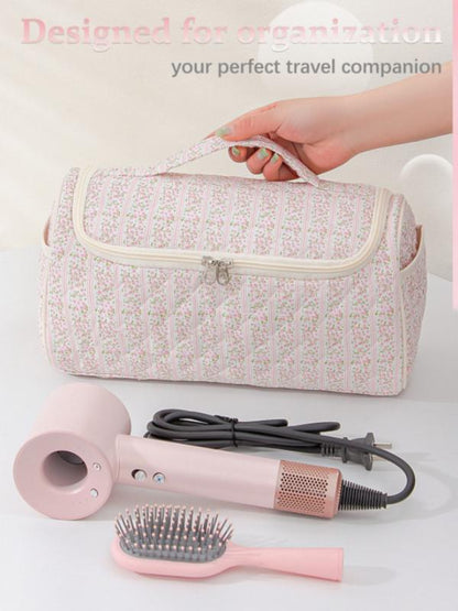 Quilted Hair Tool Organizer Bag