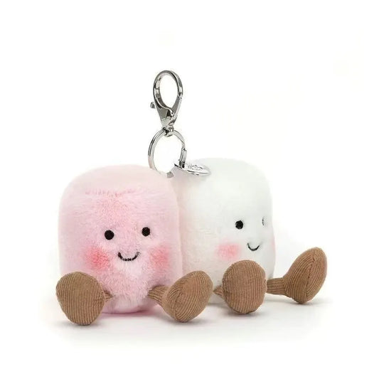Happy Pair of Marshmallows - Bag Charm