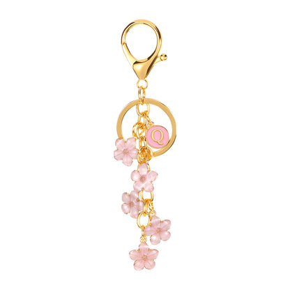 Daisy Flower Initial Letter - Bag Charm