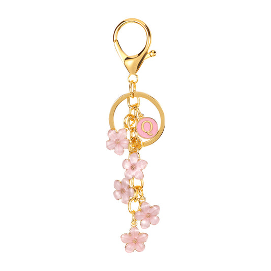 Daisy Flower Initial Letter - Bag Charm