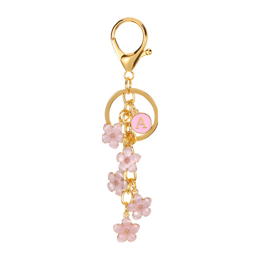 Daisy Flower Initial Letter - Bag Charm