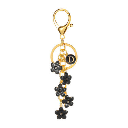 Daisy Flower Initial Letter - Bag Charm