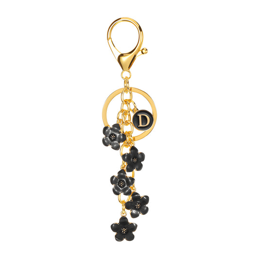 Daisy Flower Initial Letter - Bag Charm