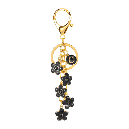 Daisy Flower Initial Letter - Bag Charm