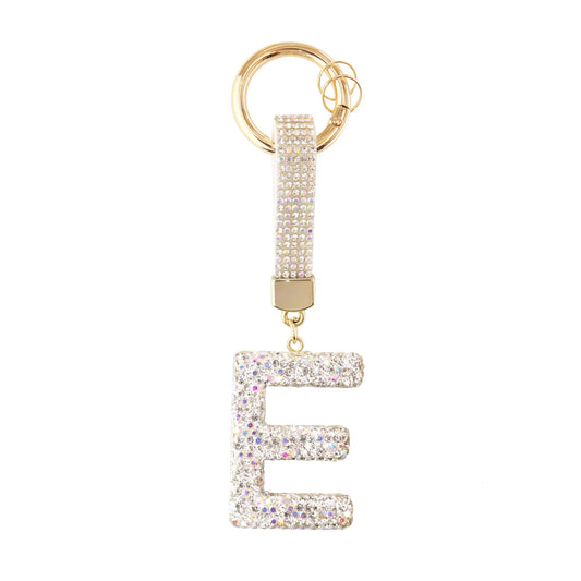 Sparkle Initial – Bag Charm (Silver)