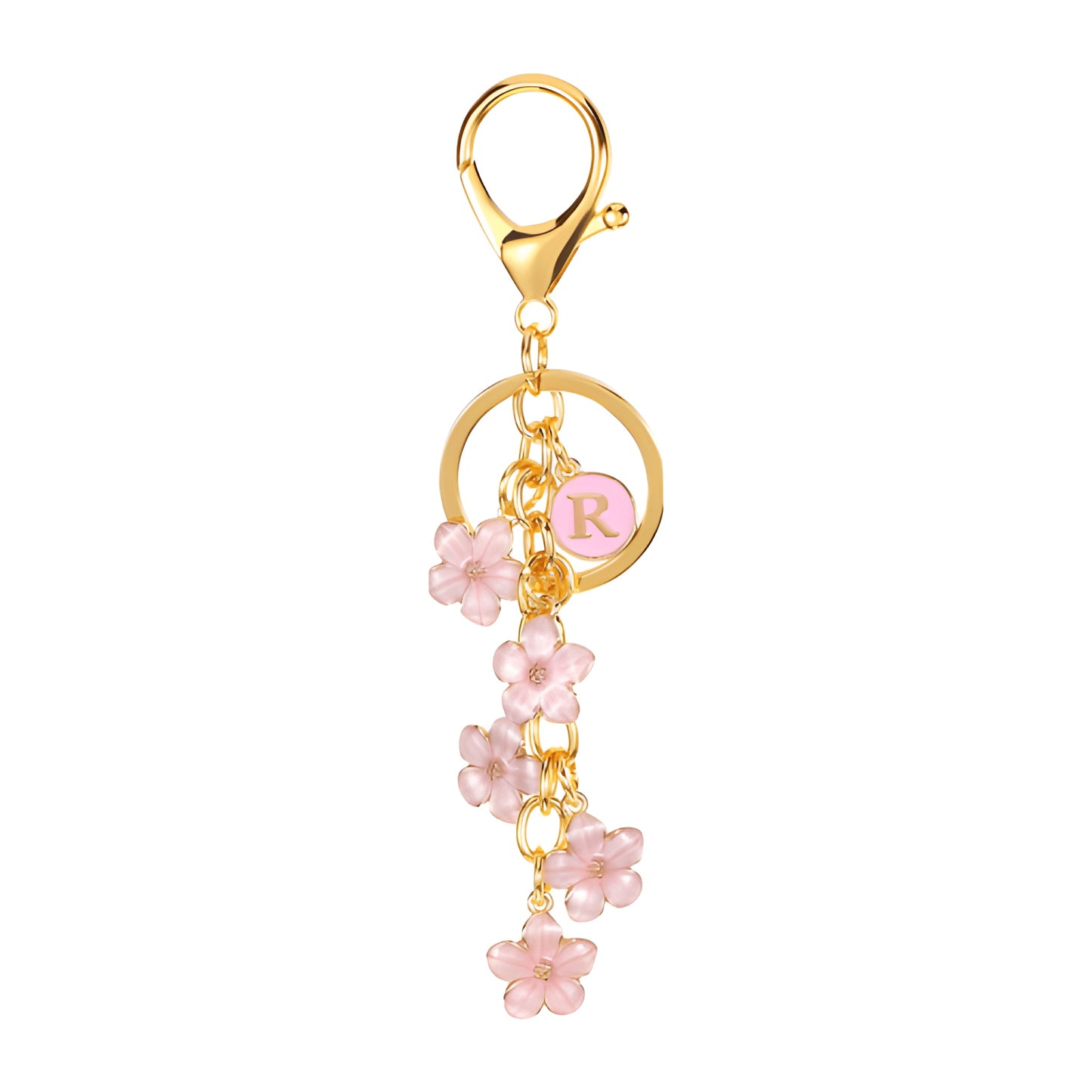 Daisy Flower Initial Letter - Bag Charm