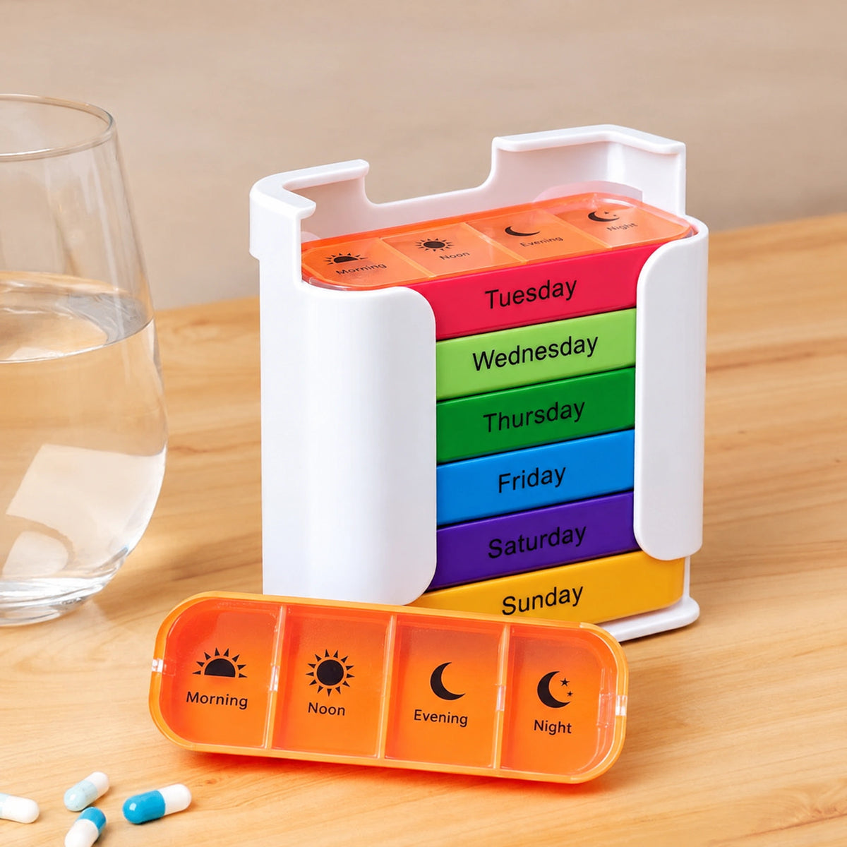 Stacky – The Slide-Out Pill Organizer