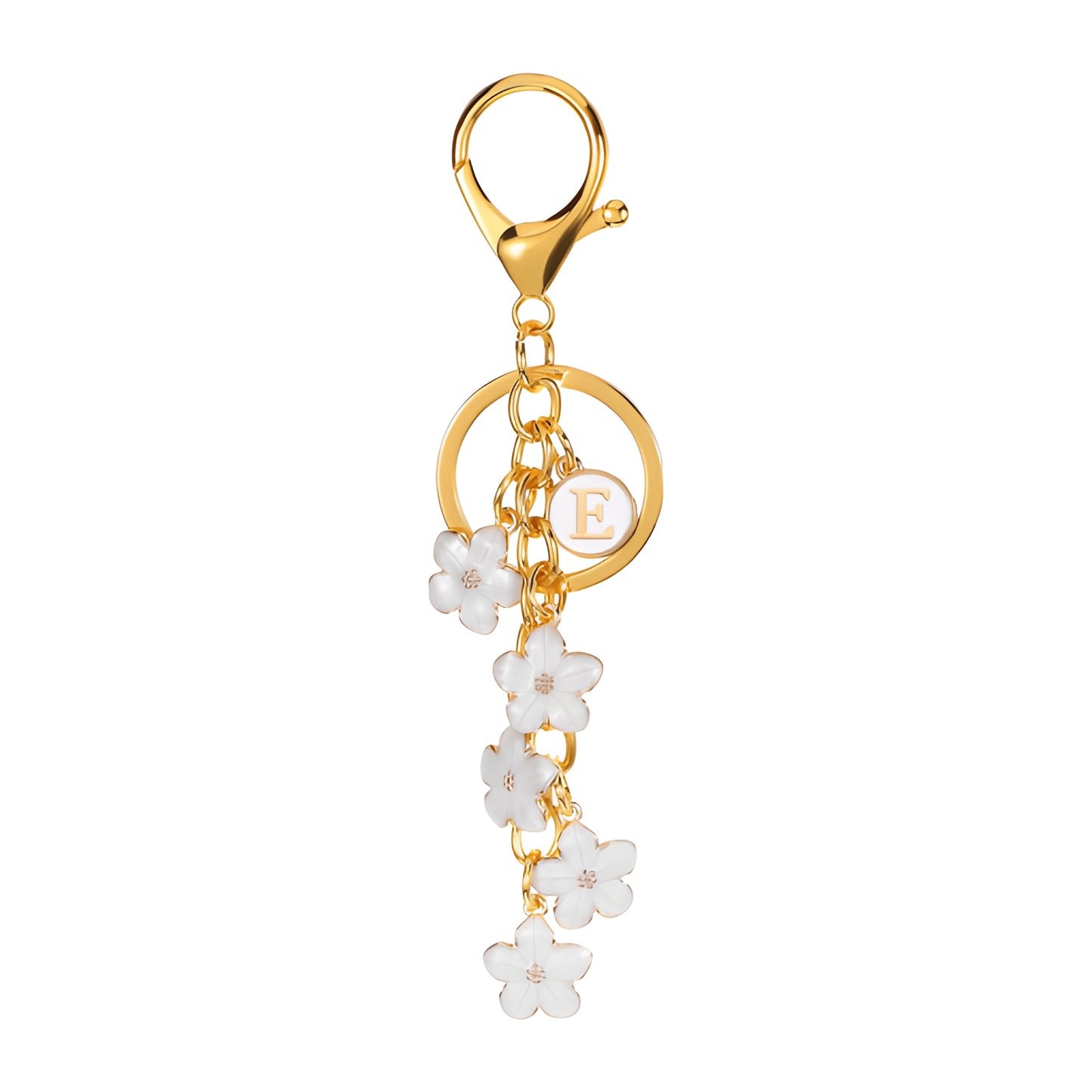 Daisy Flower Initial Letter - Bag Charm