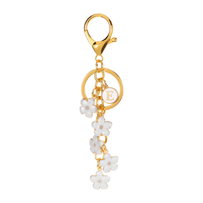 Daisy Flower Initial Letter - Bag Charm