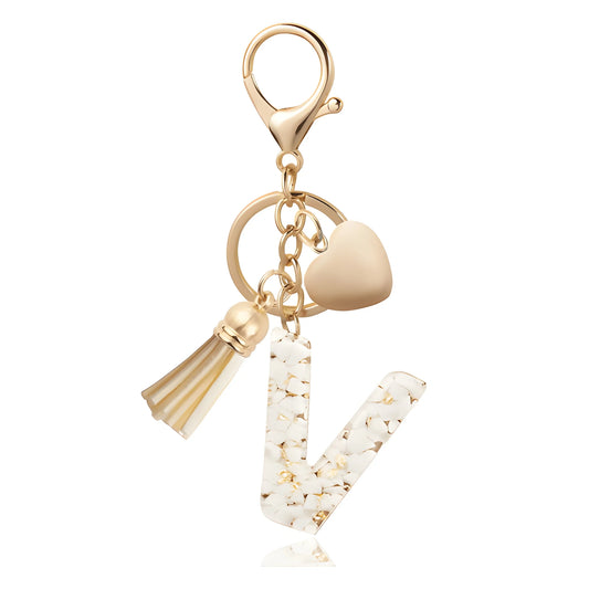 Golden Initial - Bag Charm