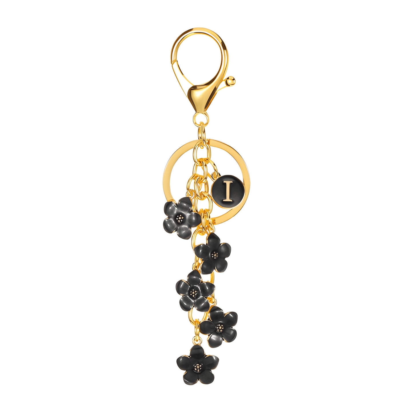 Daisy Flower Initial Letter - Bag Charm