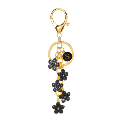 Daisy Flower Initial Letter - Bag Charm