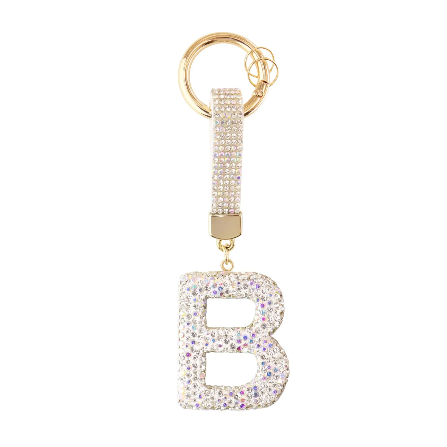 Sparkle Initial – Bag Charm (Silver)