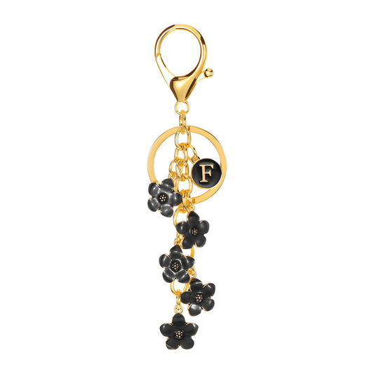 Daisy Flower Initial Letter - Bag Charm