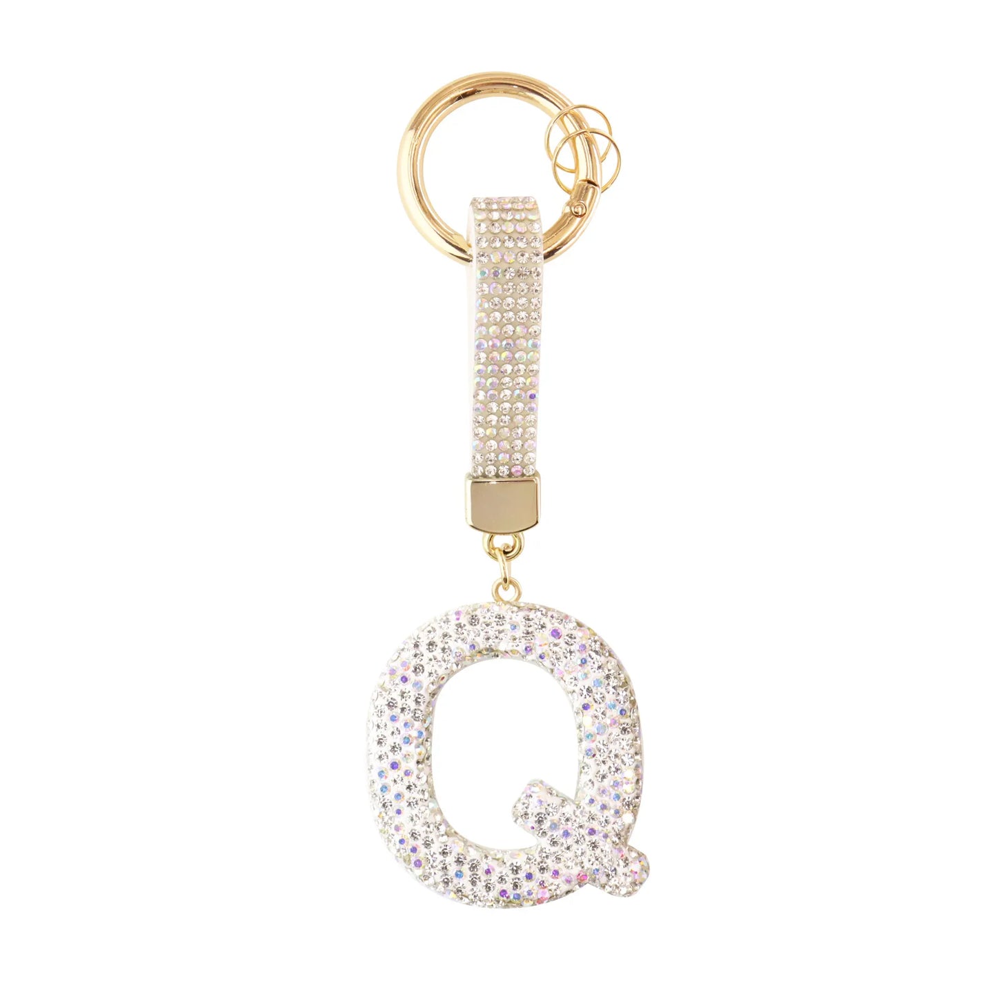 Sparkle Initial – Bag Charm (Silver)