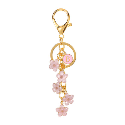 Daisy Flower Initial Letter - Bag Charm