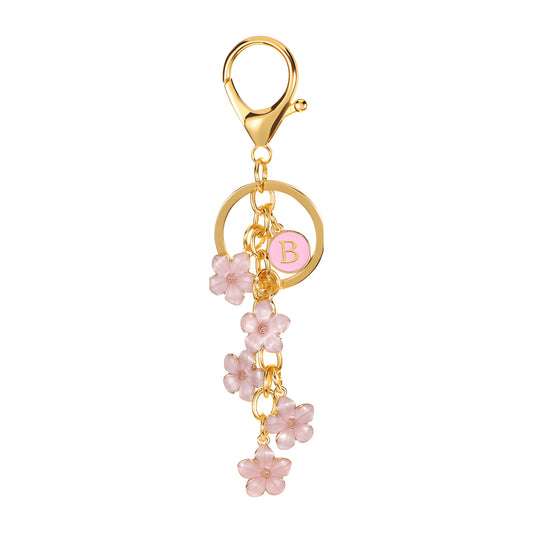 Daisy Flower Initial Letter - Bag Charm
