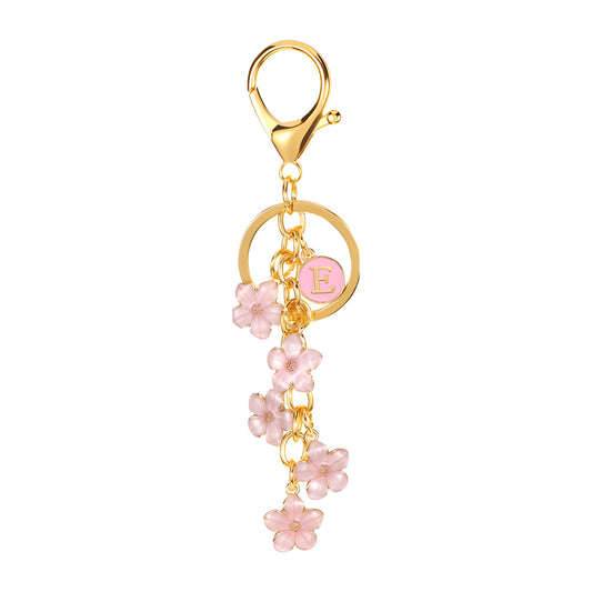 Daisy Flower Initial Letter - Bag Charm