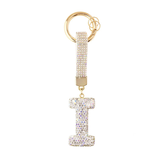 Sparkle Initial – Bag Charm (Silver)