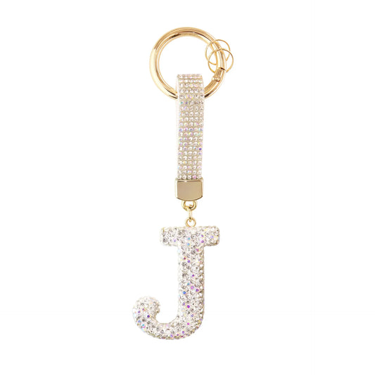 Sparkle Initial – Bag Charm (Silver)
