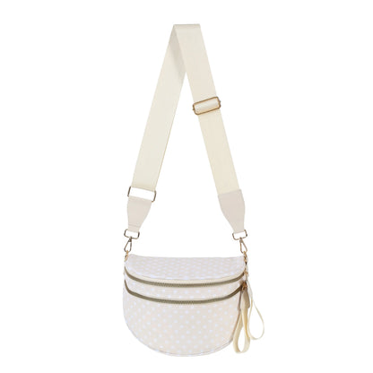 radial-gradient(circle, #ffffff 20%, transparent 21%) 0 0 / 8px 8px,
#e1d7cd


