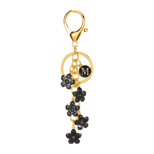 Daisy Flower Initial Letter - Bag Charm