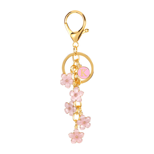 Daisy Flower Initial Letter - Bag Charm