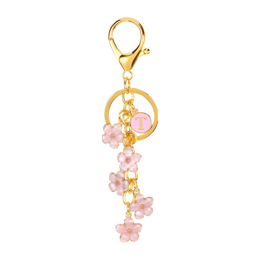 Daisy Flower Initial Letter - Bag Charm
