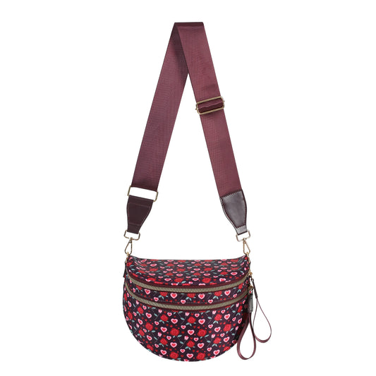 conic-gradient(
  from 90deg,
  #58252e 0 22%,     /* bordeaux foncé (base) */
  #c7353a 22% 36%,  /* rouge */
  #f4acbe 36% 50%,  /* rose clair */
  #58252e 50% 68%,  /* bordeaux foncé */
  #769da0 68% 82%,  /* accent froid */
  #f4acbe 82% 100%  /* rose clair */
)
