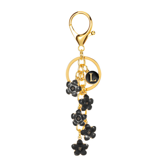 Daisy Flower Initial Letter - Bag Charm