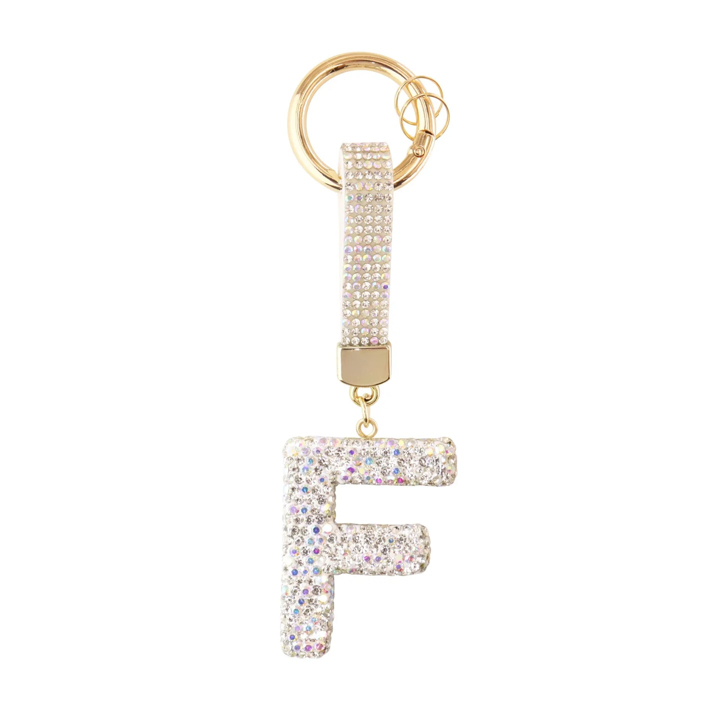 Sparkle Initial – Bag Charm (Silver)