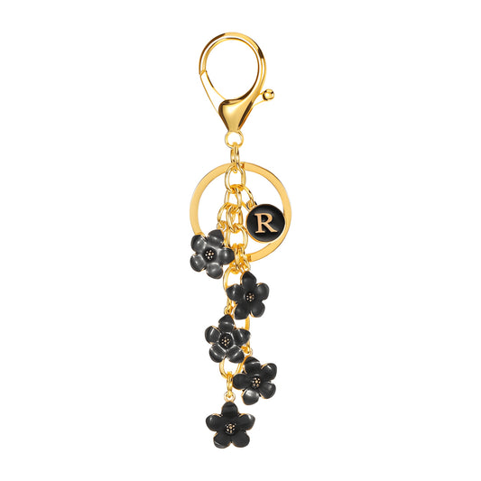 Daisy Flower Initial Letter - Bag Charm