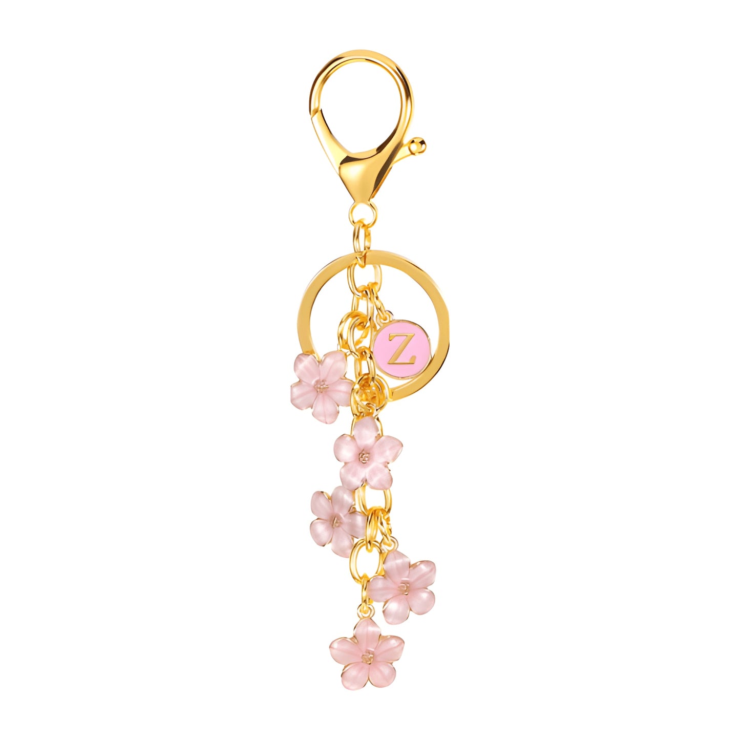 Daisy Flower Initial Letter - Bag Charm