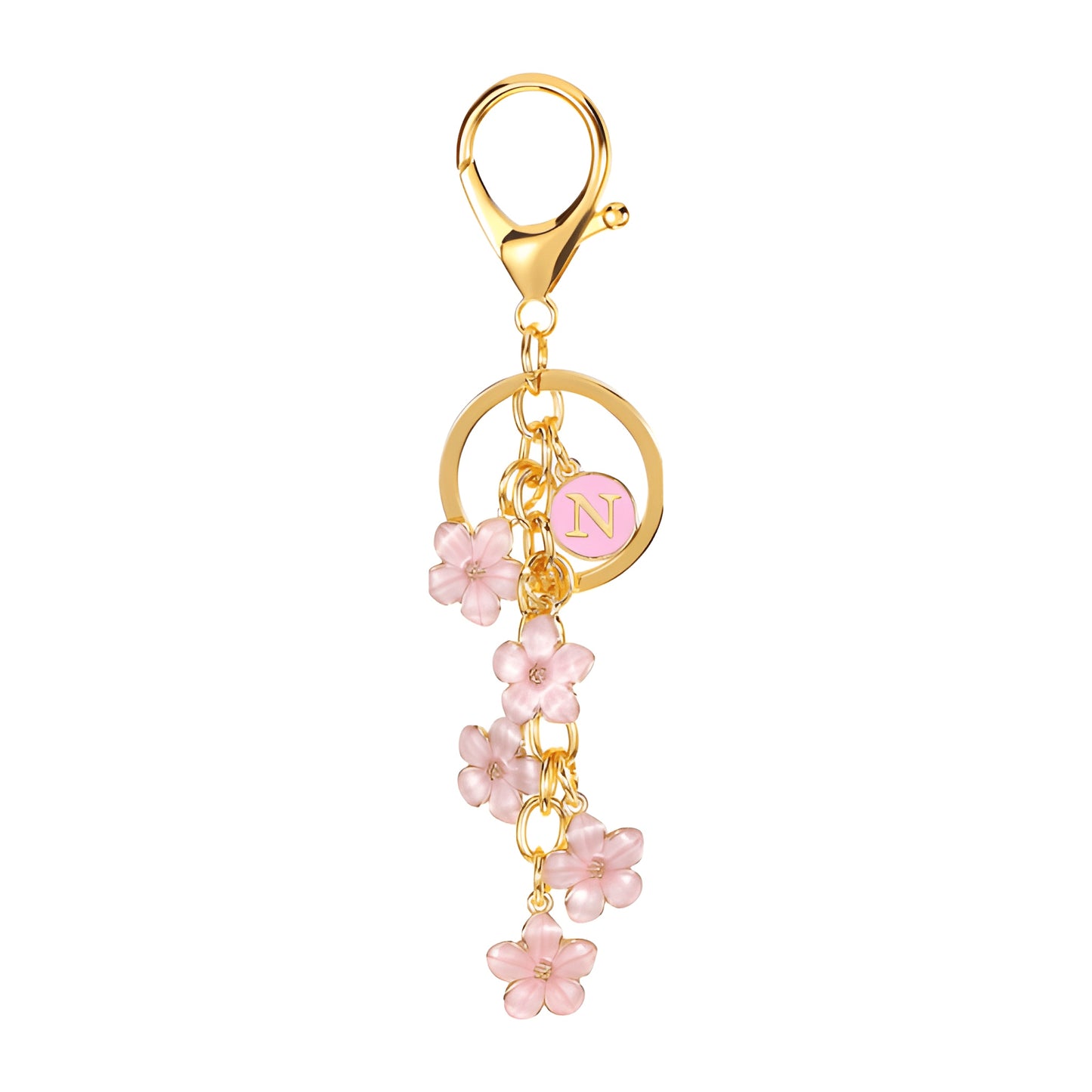 Daisy Flower Initial Letter - Bag Charm