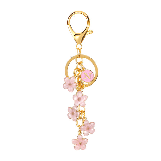 Daisy Flower Initial Letter - Bag Charm